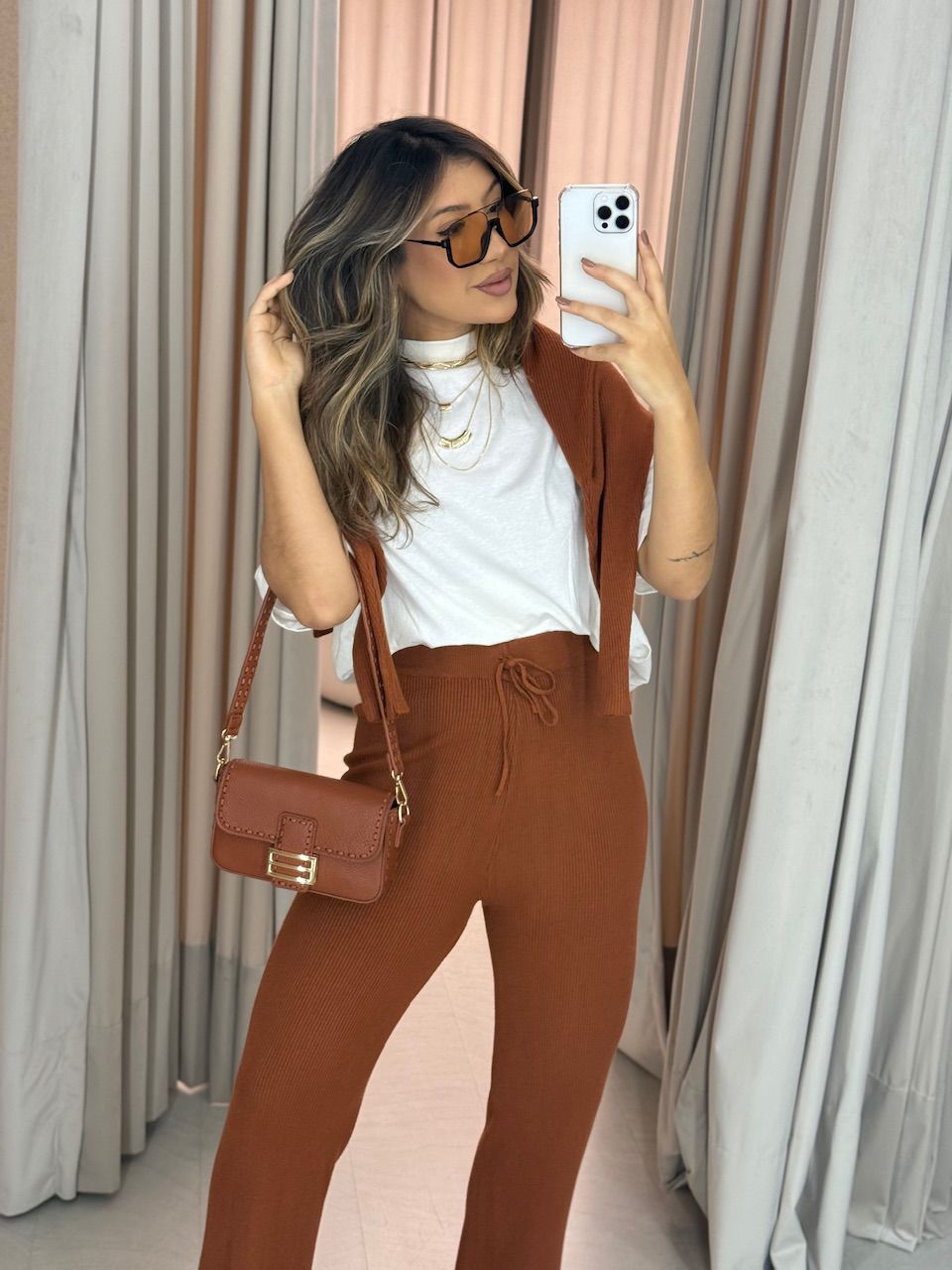 CONJUNTO NAYARA Tricot TELHA