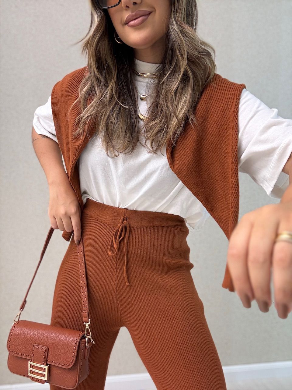 CONJUNTO NAYARA Tricot TELHA