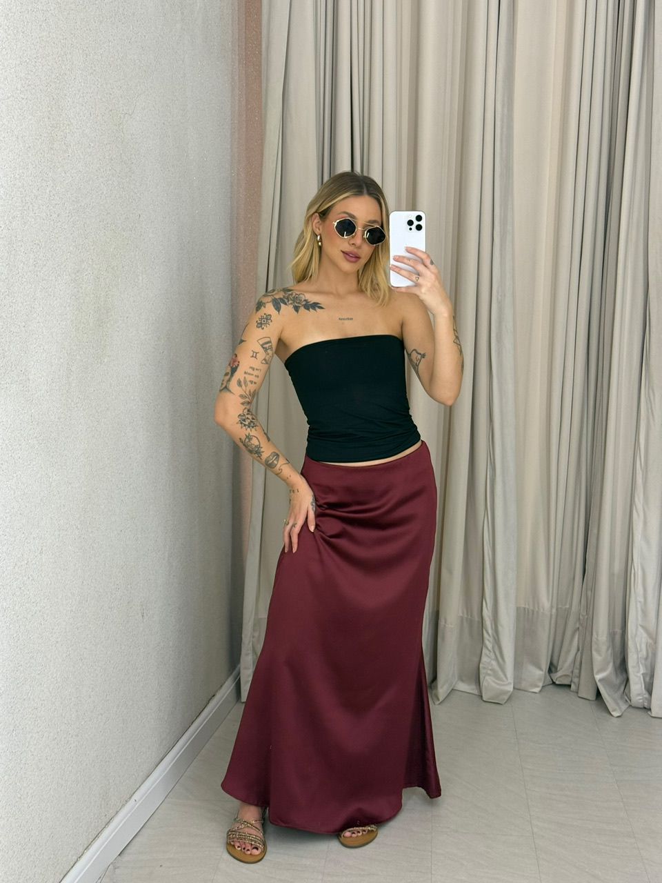 SAIA MARIA HELENA ACETINADA VINHO