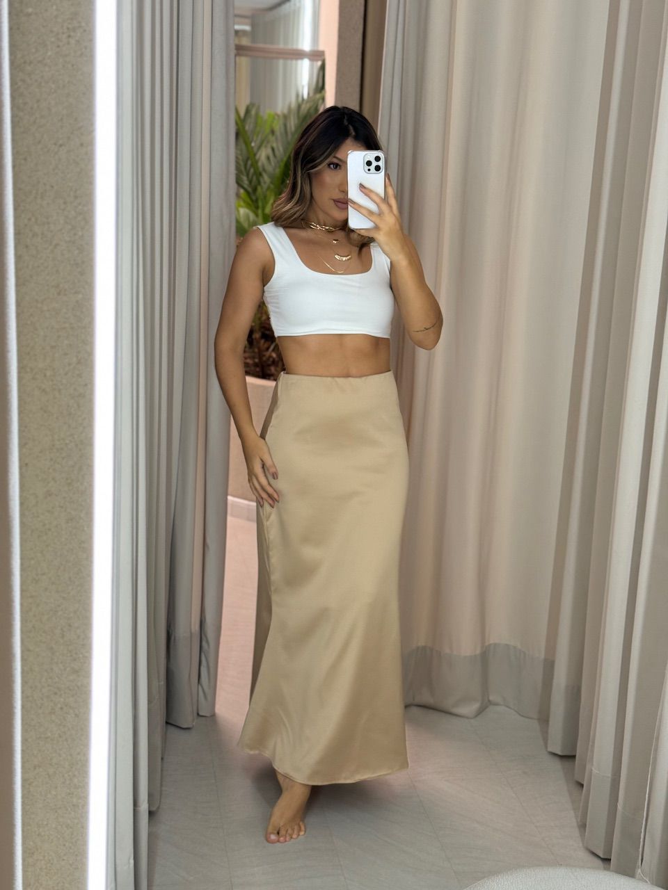 SAIA MARIA HELENA ACETINADA NUDE
