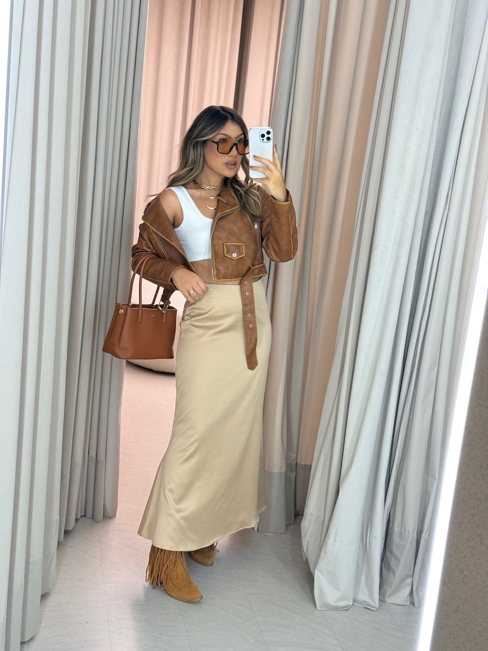 SAIA MARIA HELENA ACETINADA NUDE