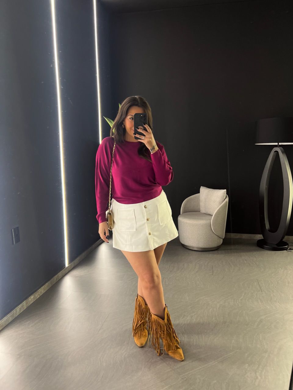 BLUSA CÁTIA MANGA LONGA FUCSIA