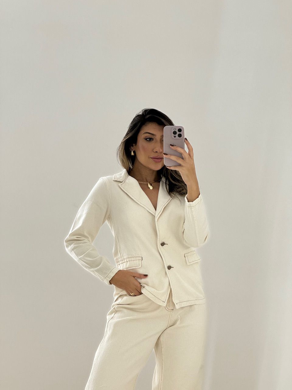 BLAZER HELENA JEANS CRU