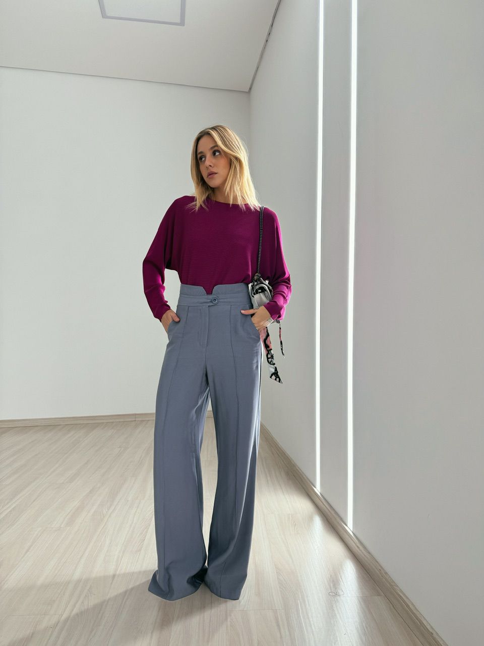 CALÇA LETÍCIA 02 PANTALONA CINZA