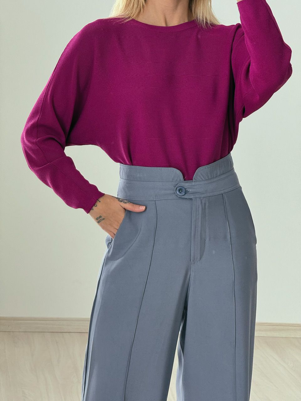 CALÇA LETÍCIA 02 PANTALONA CINZA