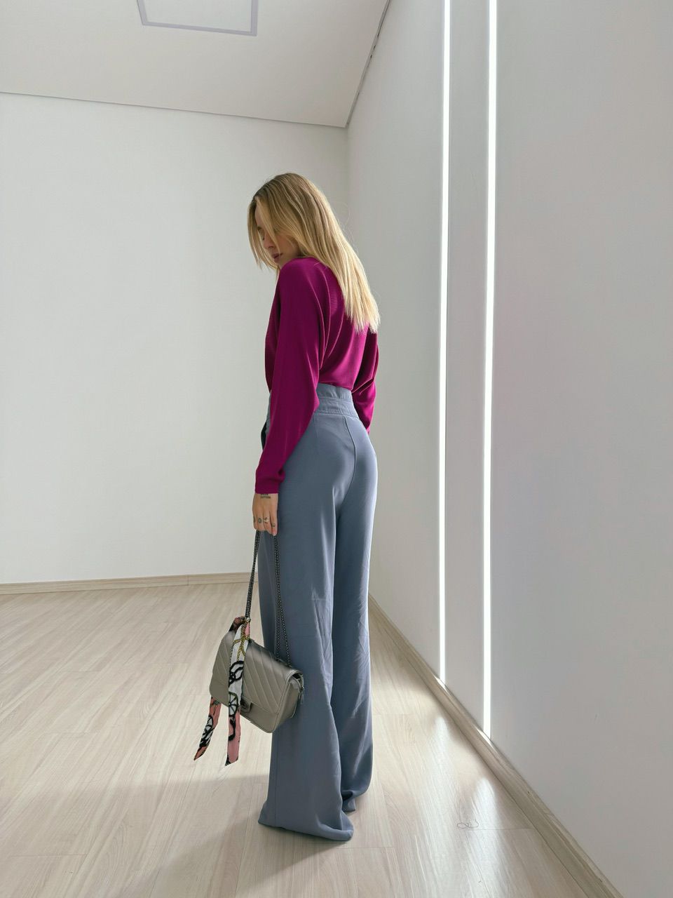 CALÇA LETÍCIA 02 PANTALONA CINZA