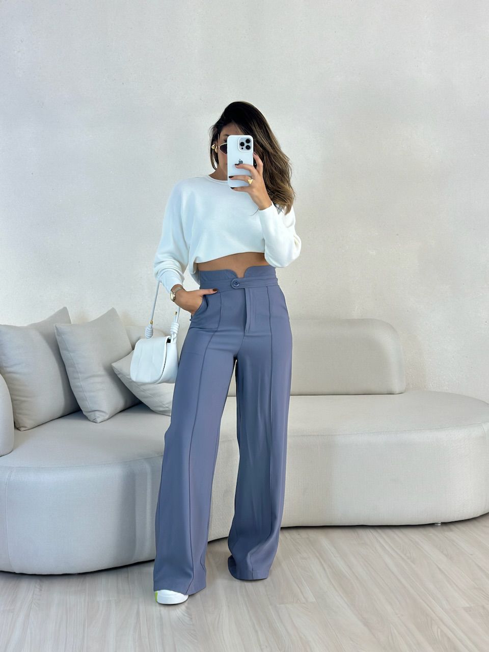 CALÇA LETÍCIA 02 PANTALONA CINZA