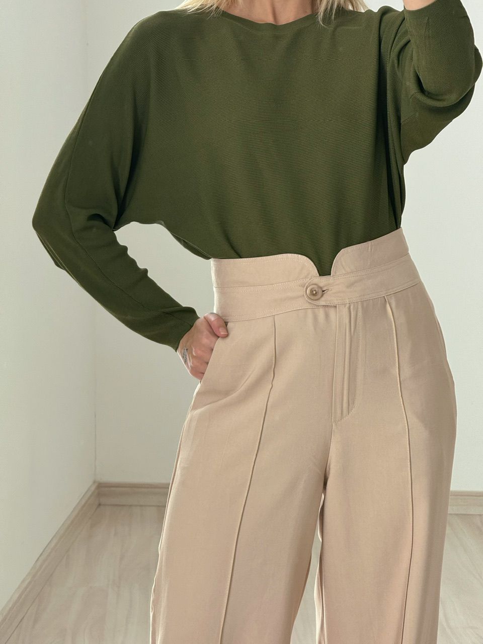 CALÇA LETÍCIA 02 PANTALONA MARFIM