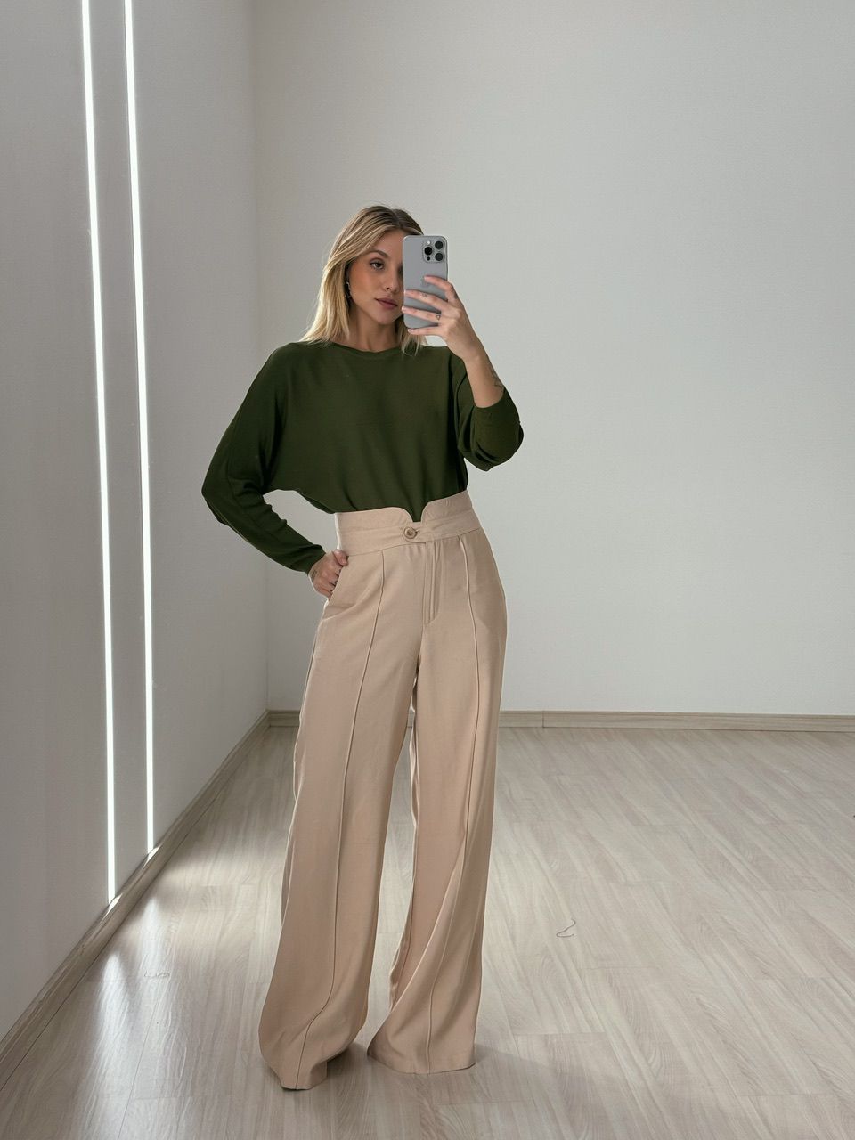 CALÇA LETÍCIA 02 PANTALONA MARFIM