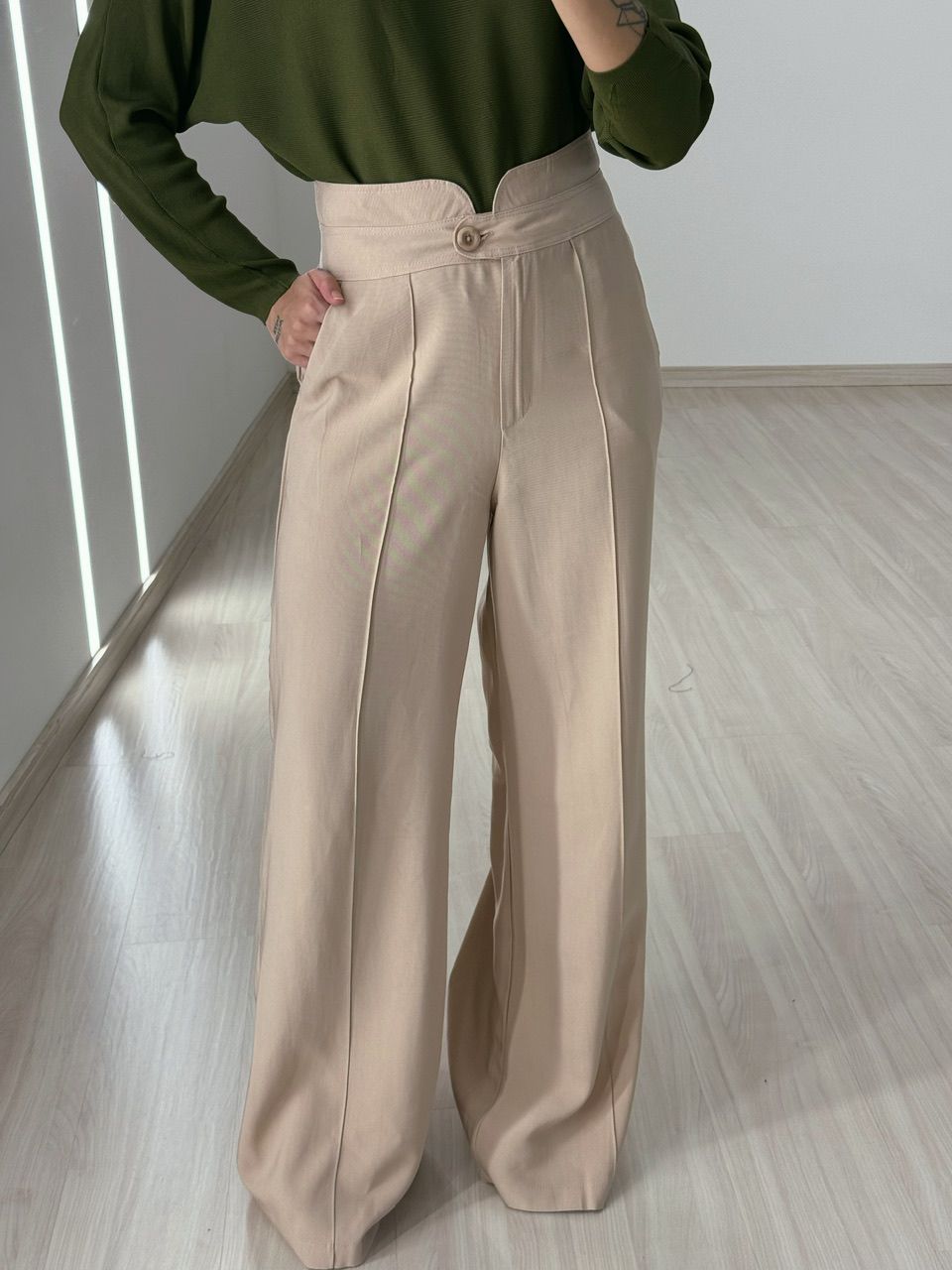 CALÇA LETÍCIA 02 PANTALONA MARFIM