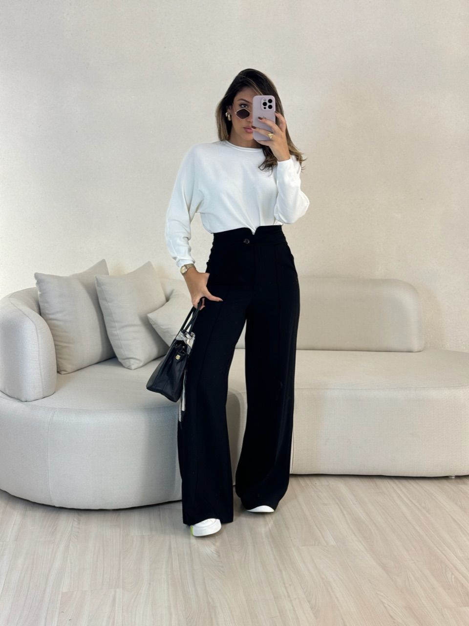 CALÇA LETÍCIA 02 PANTALONA PRETA