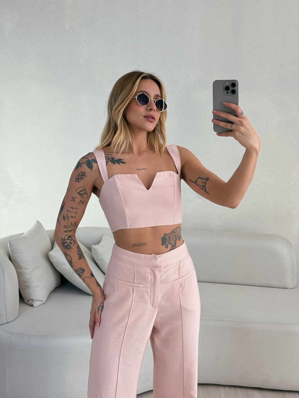 CONJUNTO ROBERTA CALÇA ROSÊ