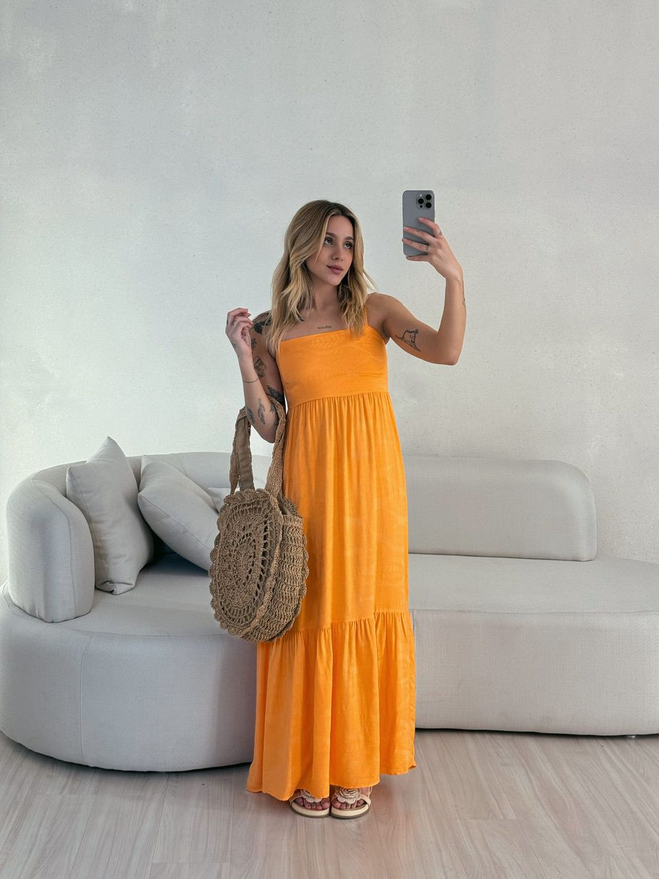 VESTIDO ALICIA ALÇA LARANJA
