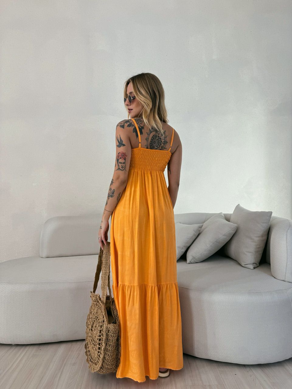 VESTIDO ALICIA ALÇA LARANJA