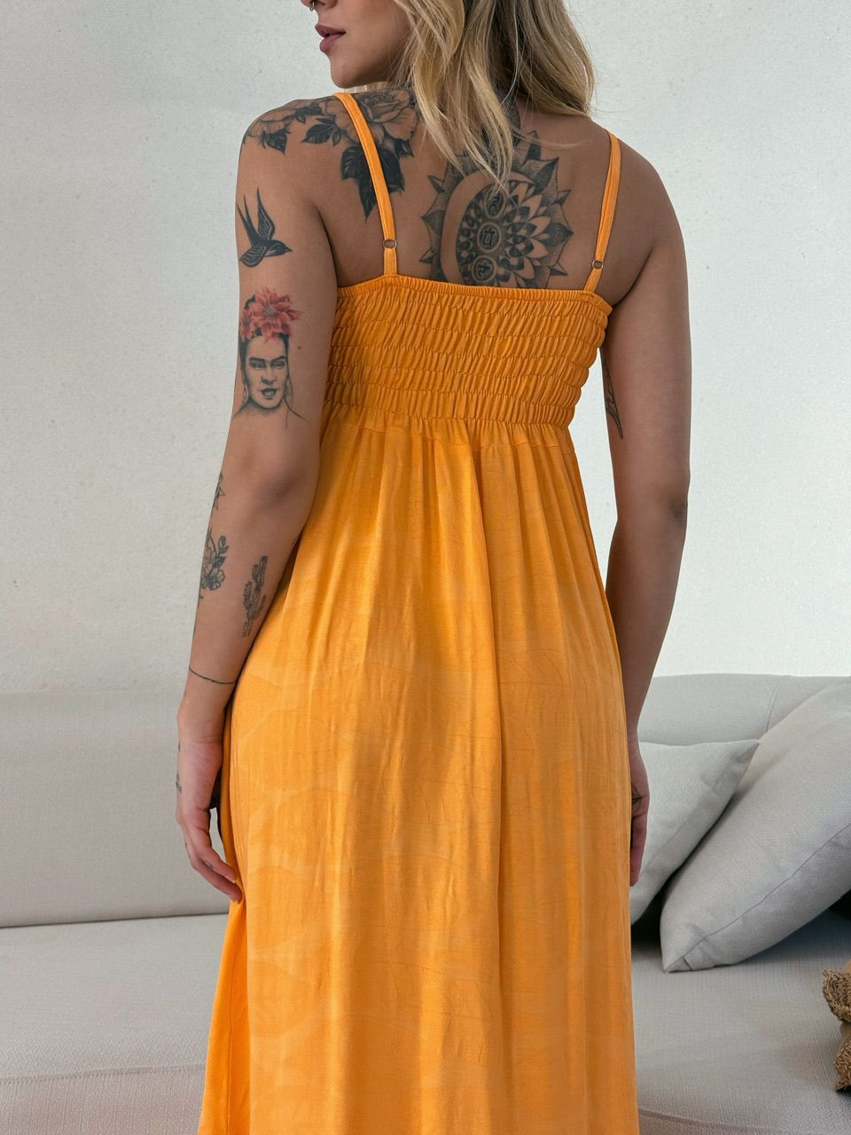 VESTIDO ALICIA ALÇA LARANJA