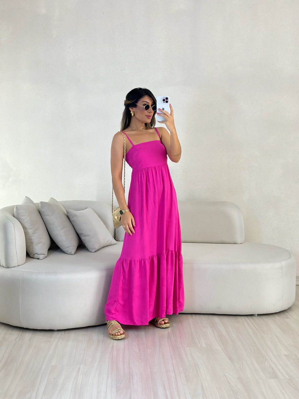 VESTIDO ALICIA ALÇA PINK - 0054800037 - CAROLLA FERRARO