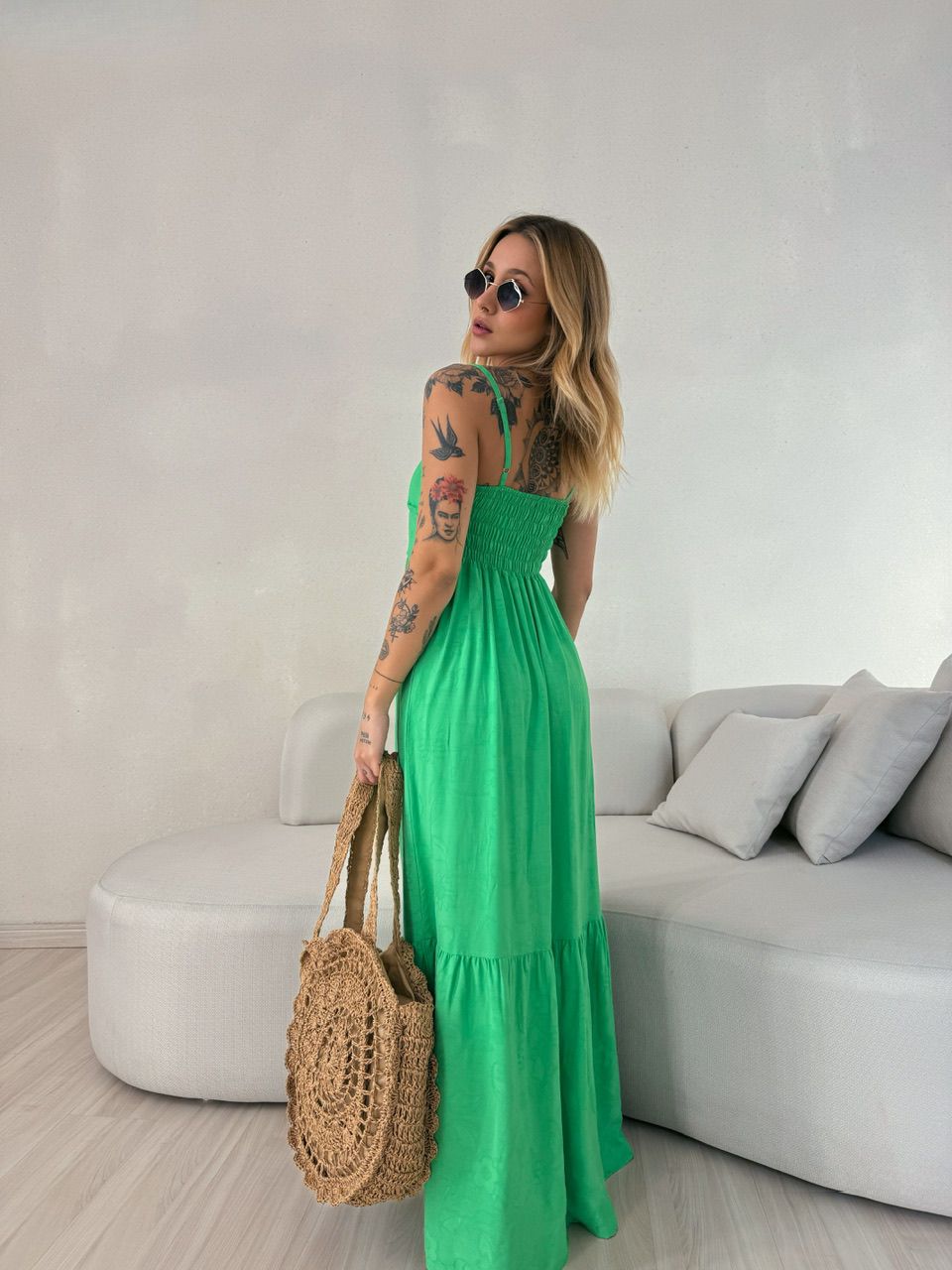 VESTIDO ALICIA ALÇA VERDE