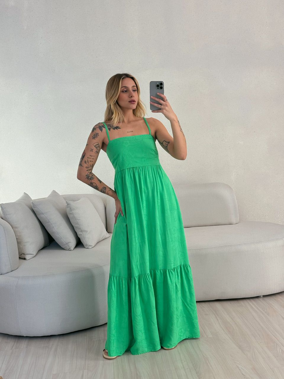 VESTIDO ALICIA ALÇA VERDE
