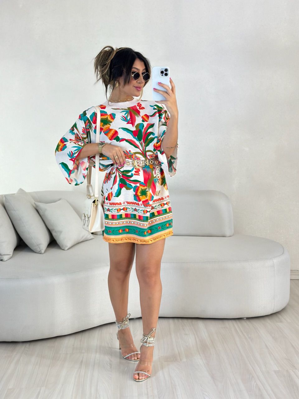 VESTIDO ESTAMPA ARARA OFF