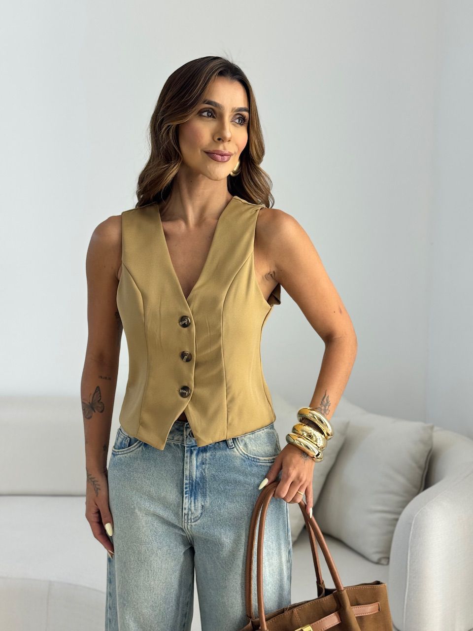 COLETE LOREN ALFAIATARIA NUDE - 0068410049 - CAROLLA FERRARO