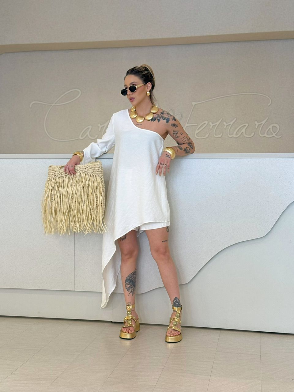 CONJUNTO ATENA NULA MANGA OFF - 0068470048 - CAROLLA FERRARO