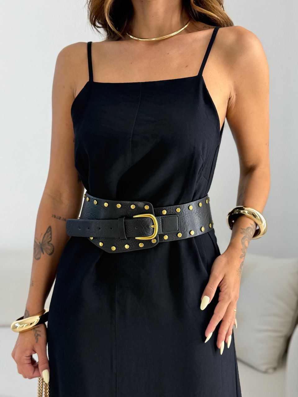 VESTIDO CIBELE ALÇA PRETO