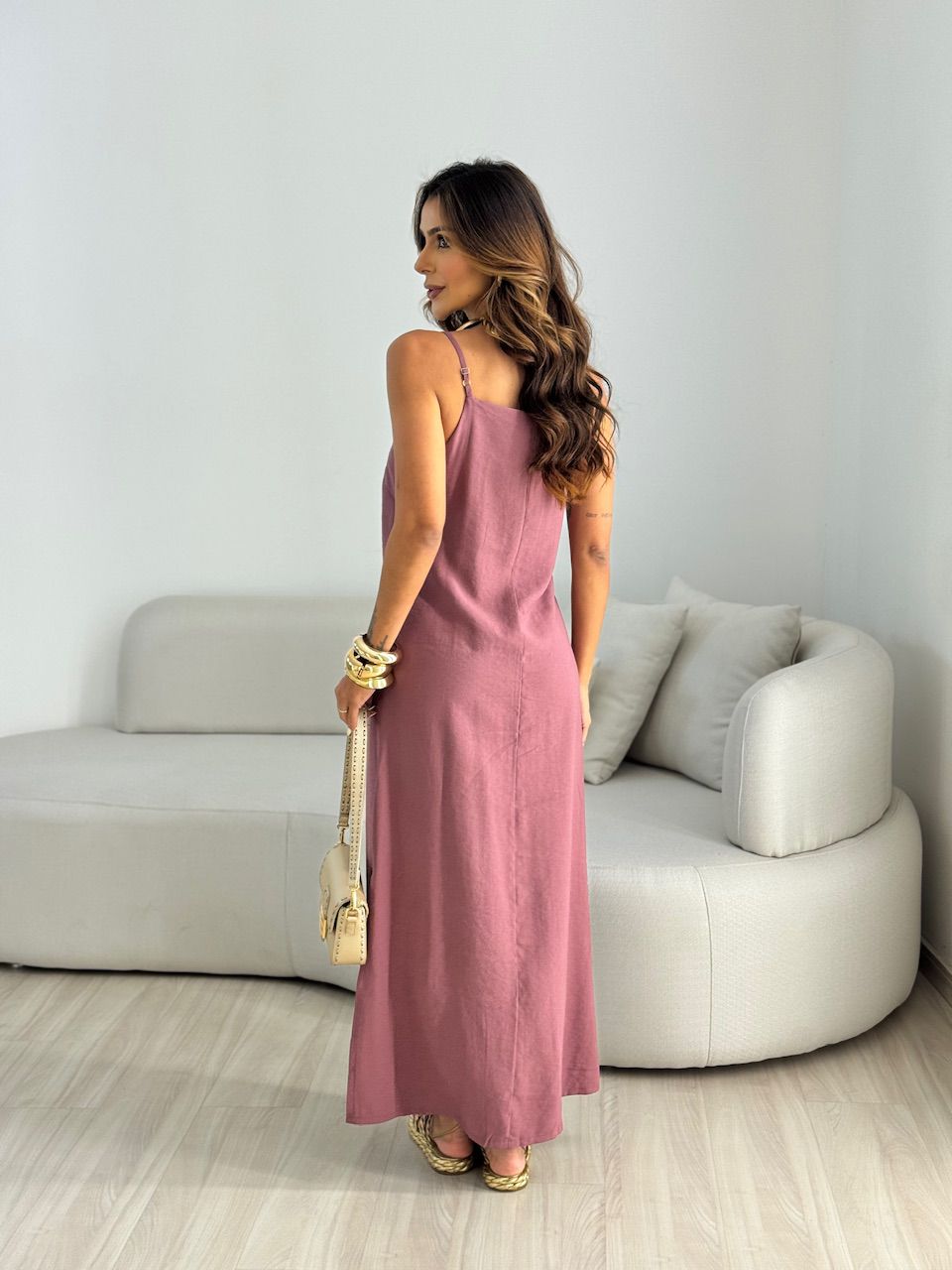 VESTIDO CIBELE ALÇA ROSÊ