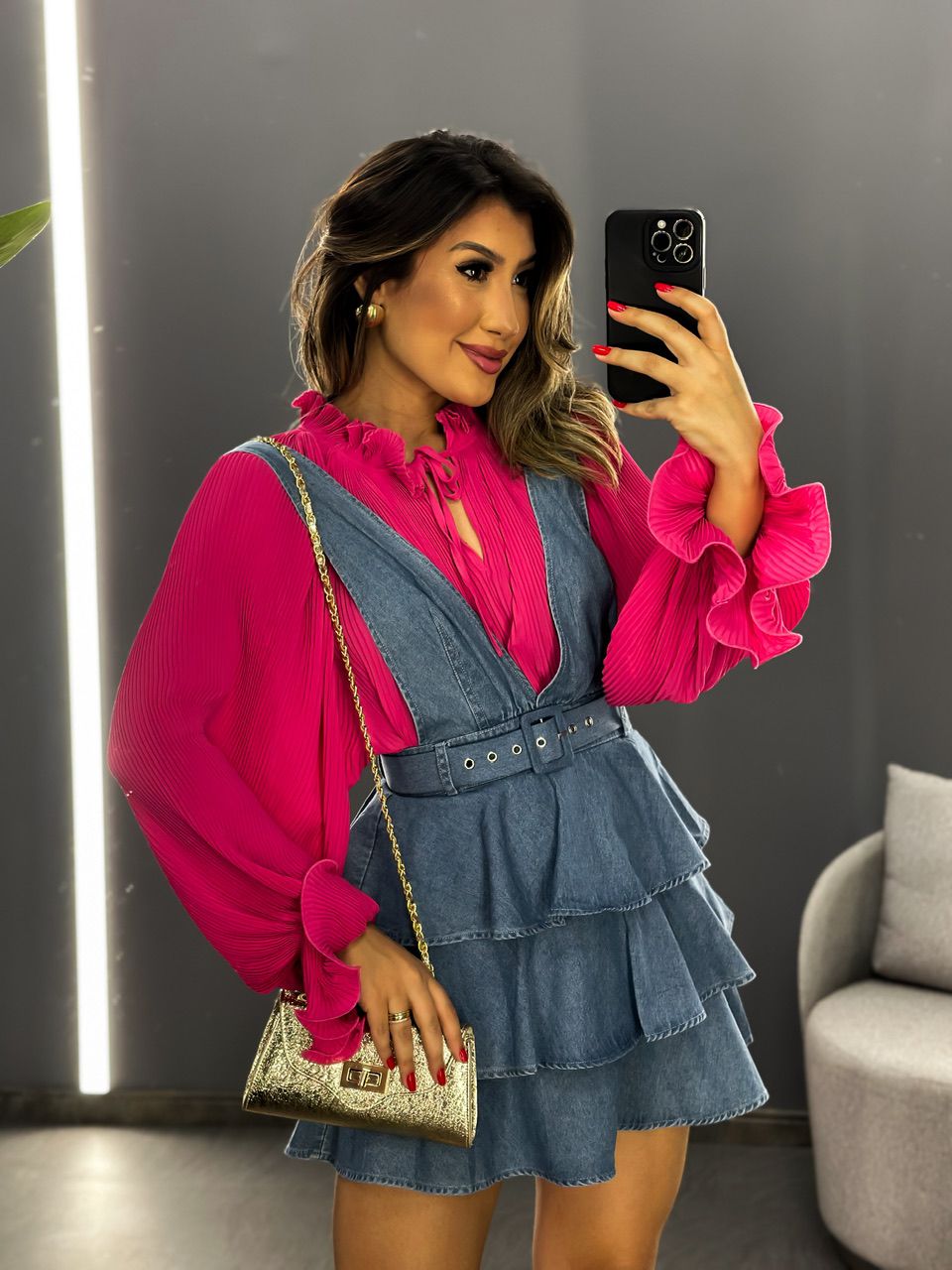 SALOPETE JEANS JEANS CLARO
