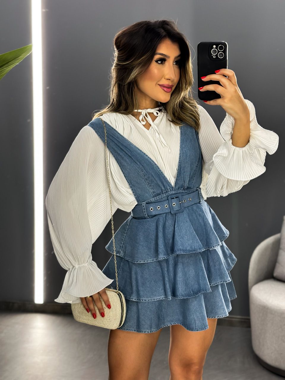 SALOPETE JEANS JEANS CLARO