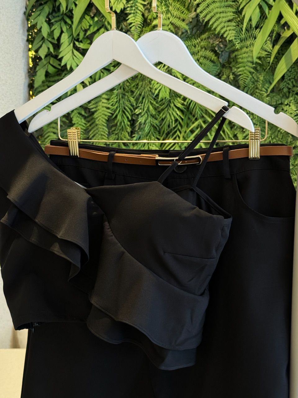CONJUNTO MANUELA SAIA MIDI PRETO