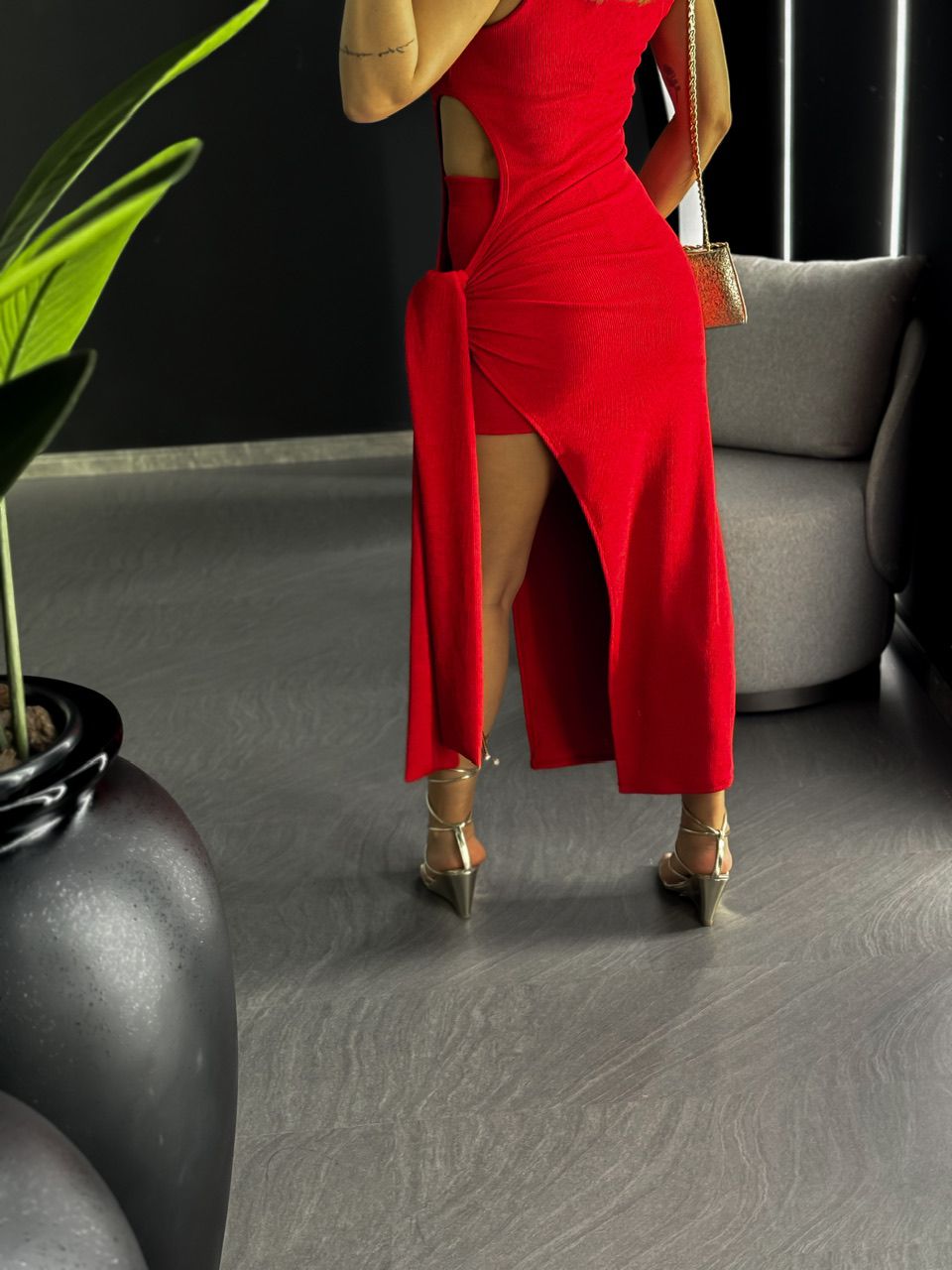 VESTIDO MELISSA COM SHORT VERMELHO
