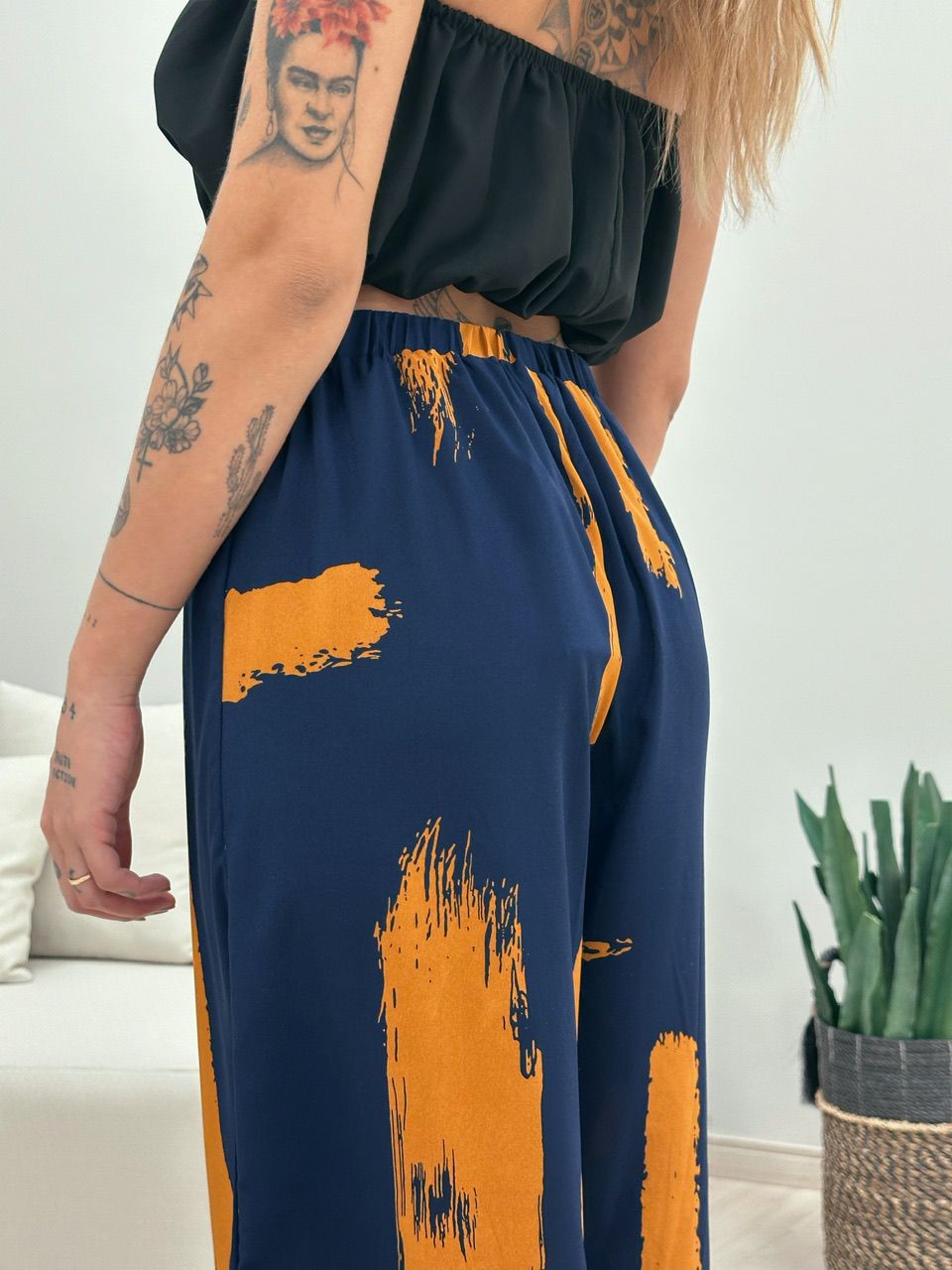 CALÇA MAYA ESTAMPADA AZUL