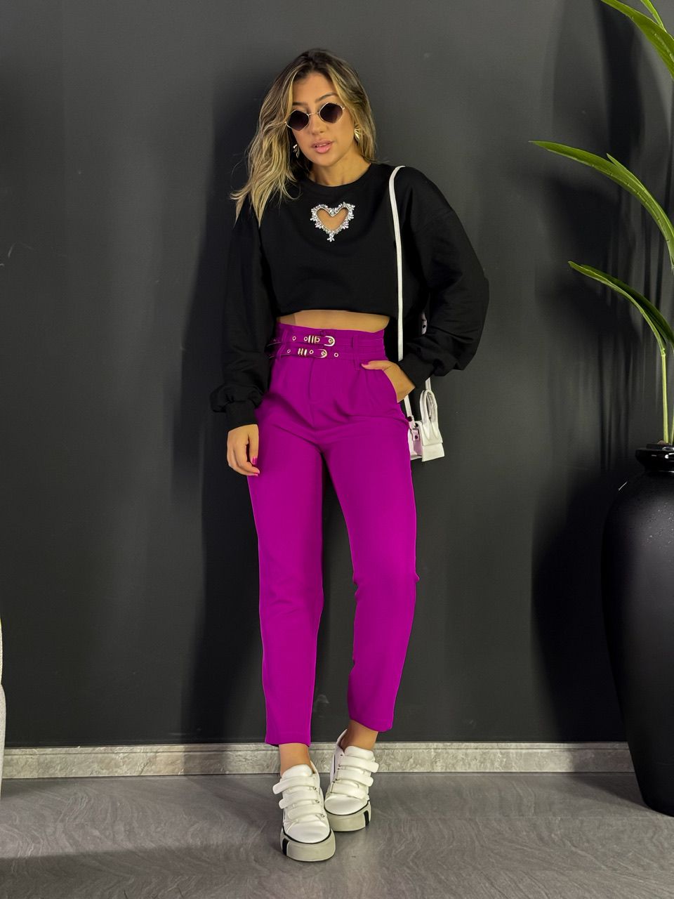 CALÇA YARA SKINNY FUCSIA