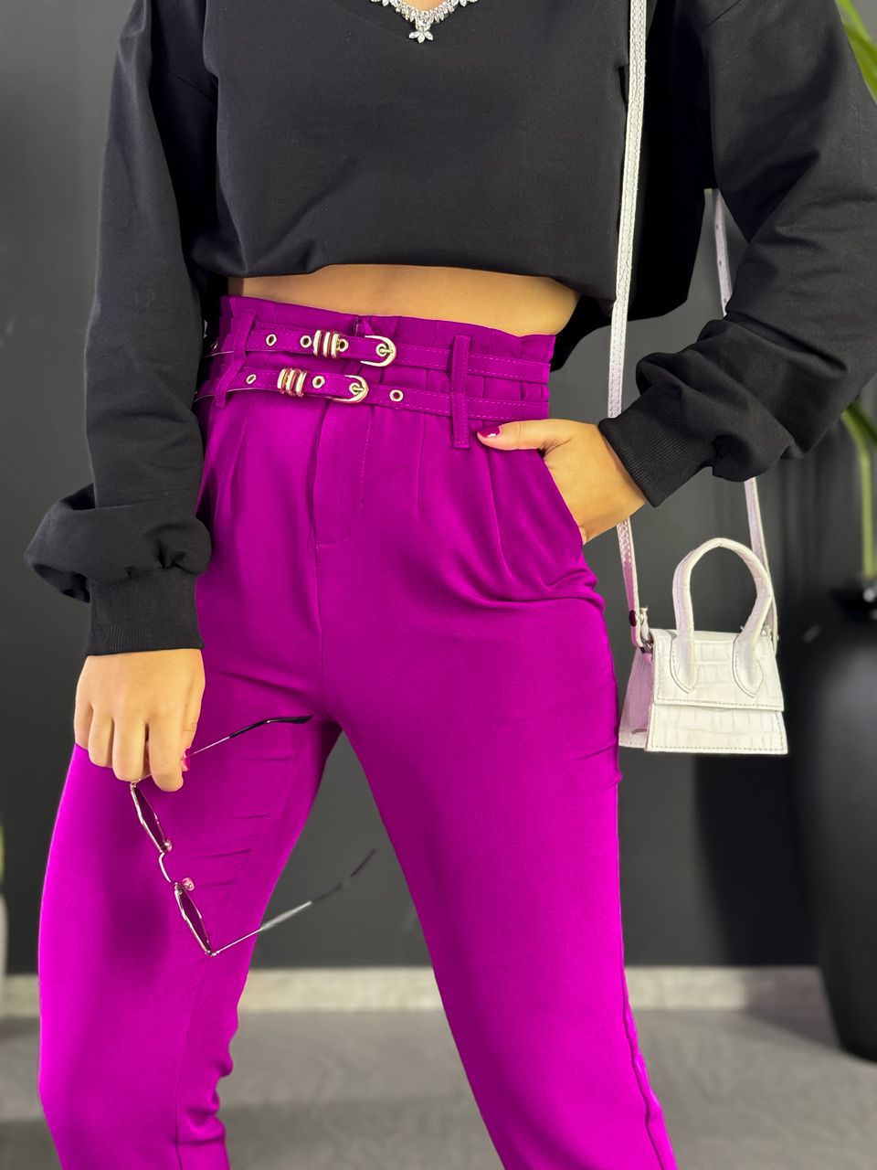 CALÇA YARA SKINNY FUCSIA