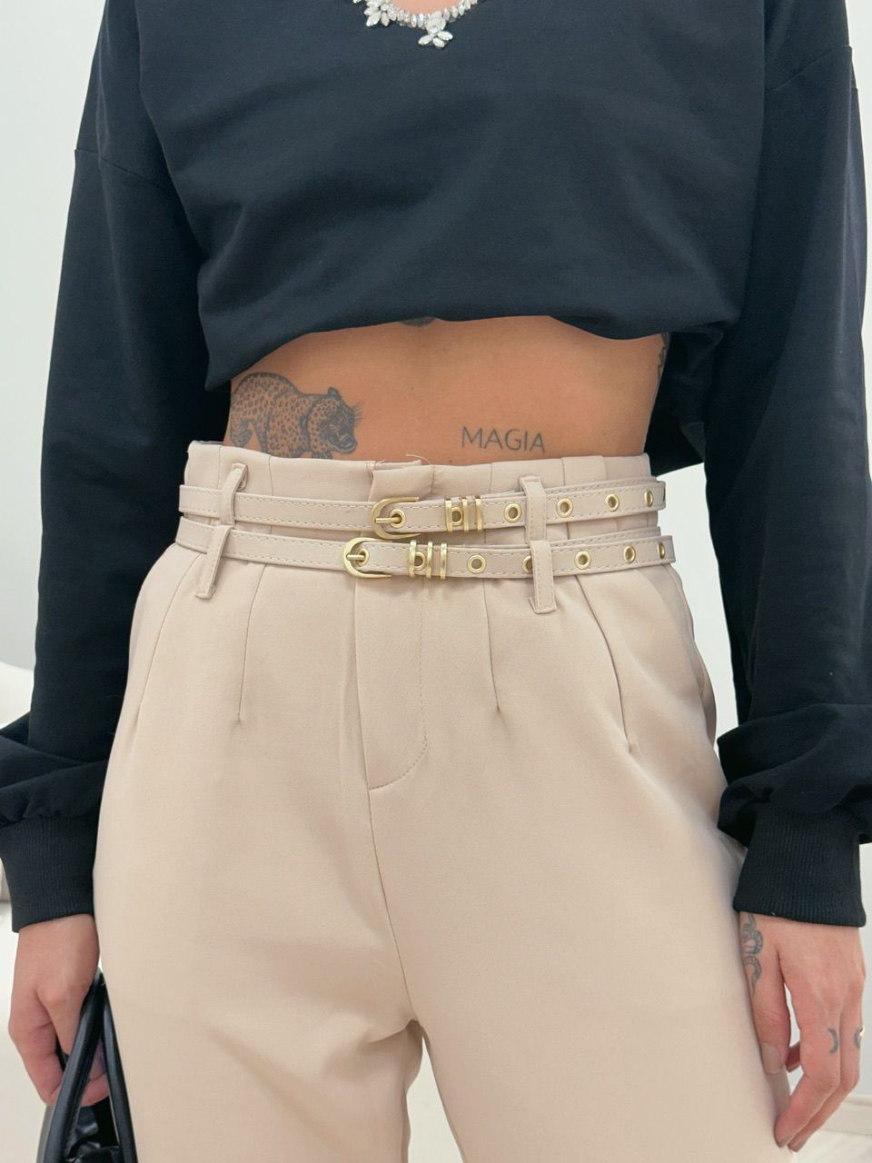 CALÇA YARA SKINNY MARFIM