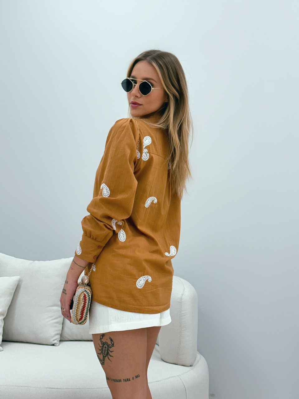 CAMISA IRIS CARAMELO