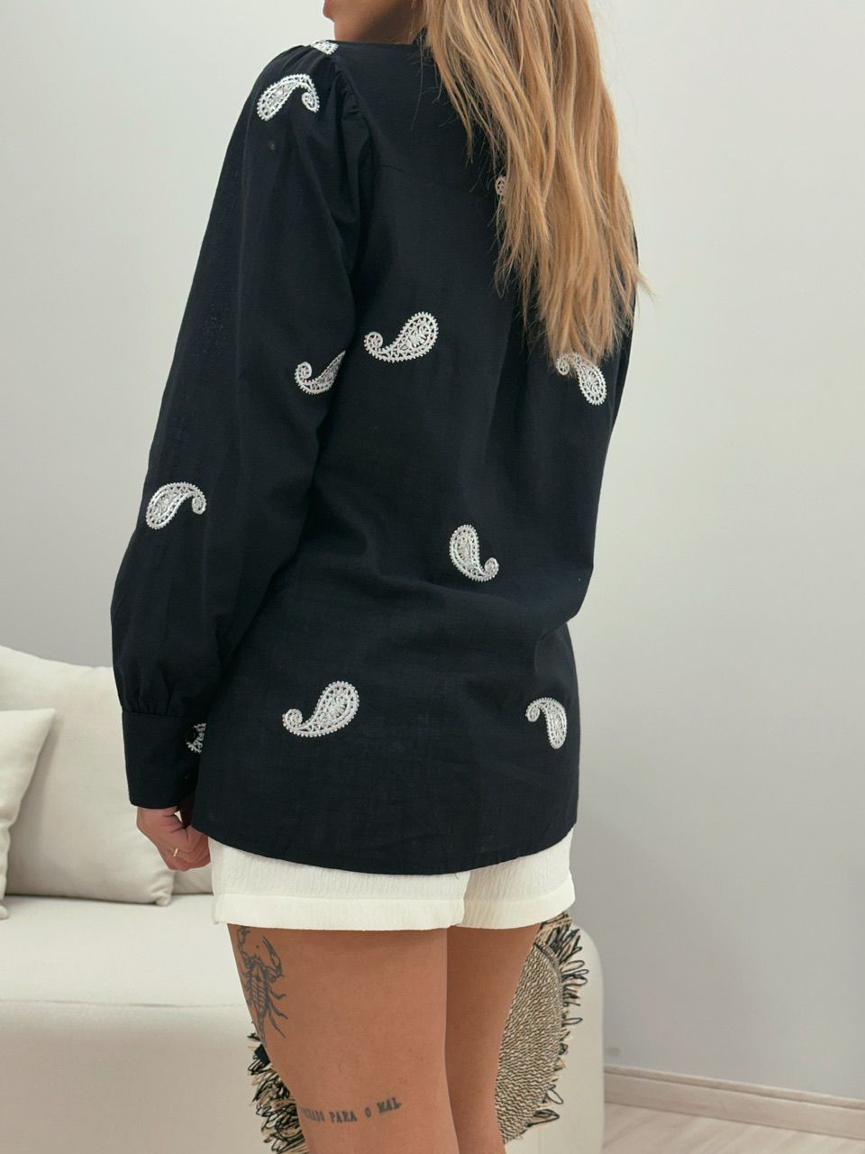 CAMISA IRIS PRETA
