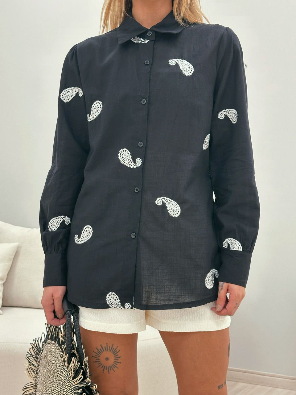 CAMISA IRIS PRETA