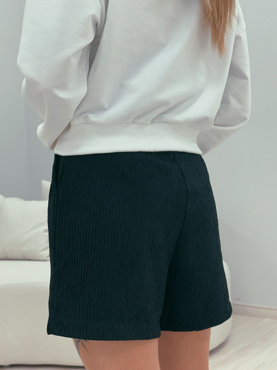 SHORT AMANDA COM CINTO PRETO