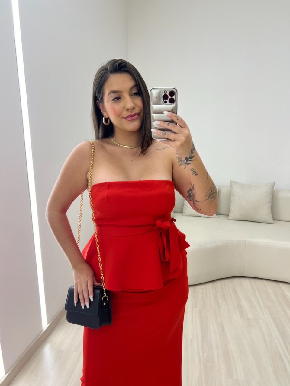 CONJUNTO LAURA SAIA VERMELHO