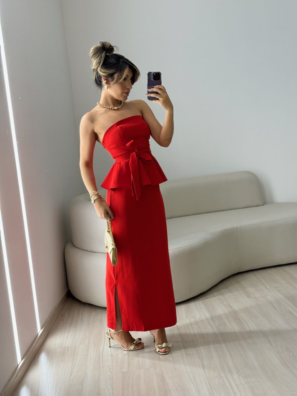 CONJUNTO LAURA SAIA VERMELHO
