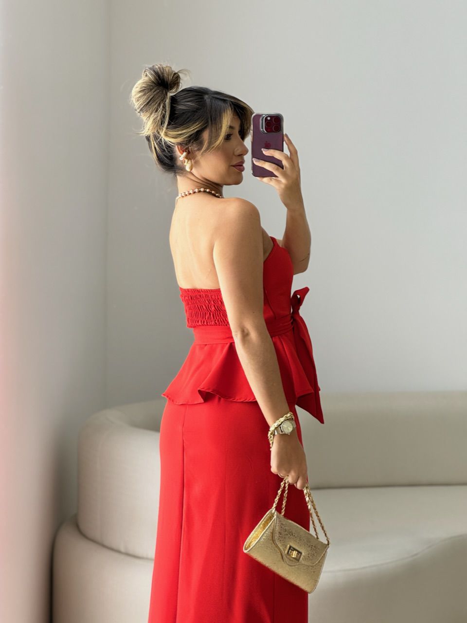 CONJUNTO LAURA SAIA VERMELHO