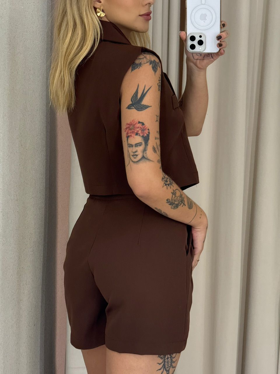 CONJUNTO JOYCE Short Marrom