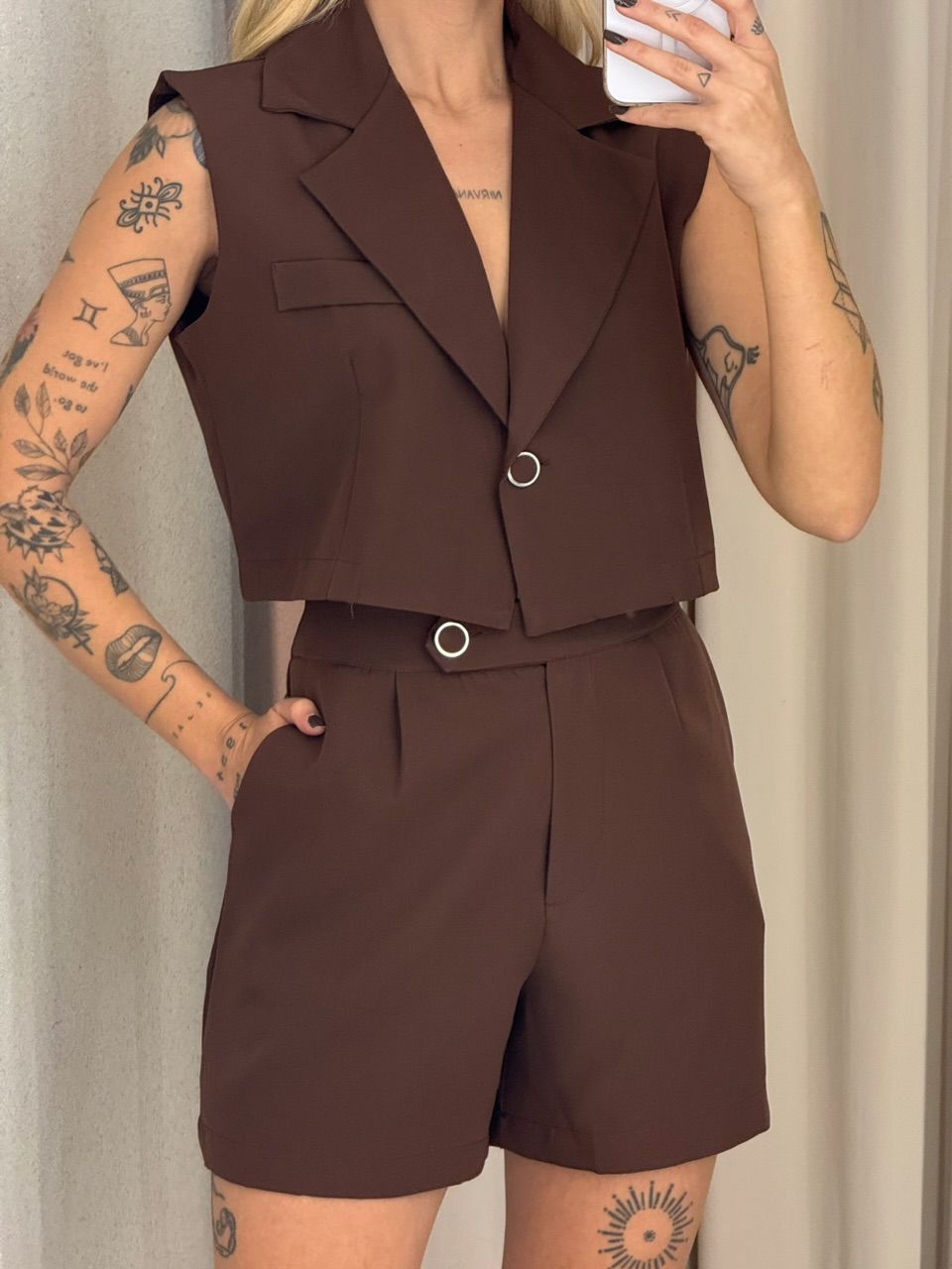 CONJUNTO JOYCE Short Marrom