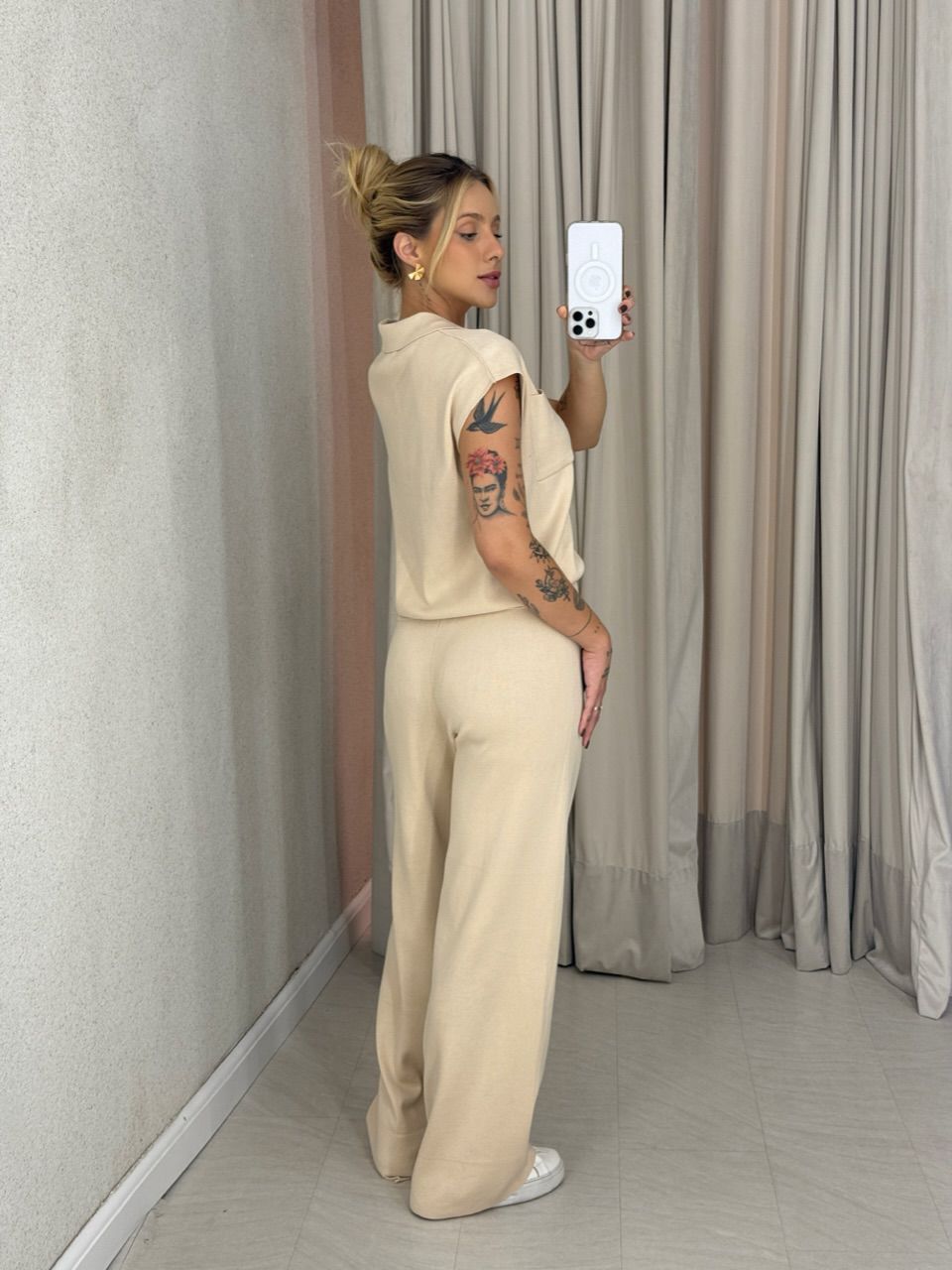 CONJUNTO MARA CALÇA AREIA