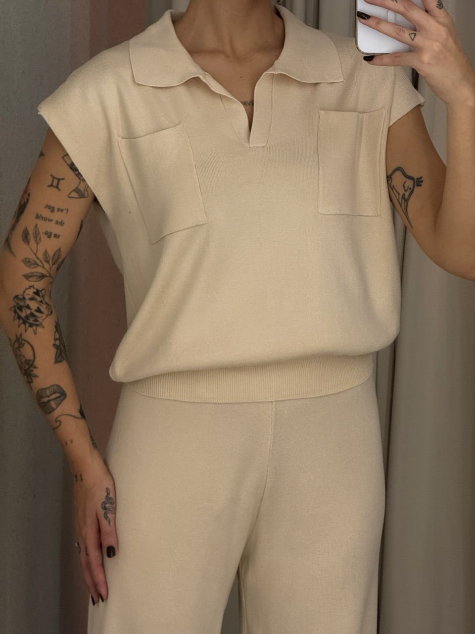 CONJUNTO MARA CALÇA AREIA