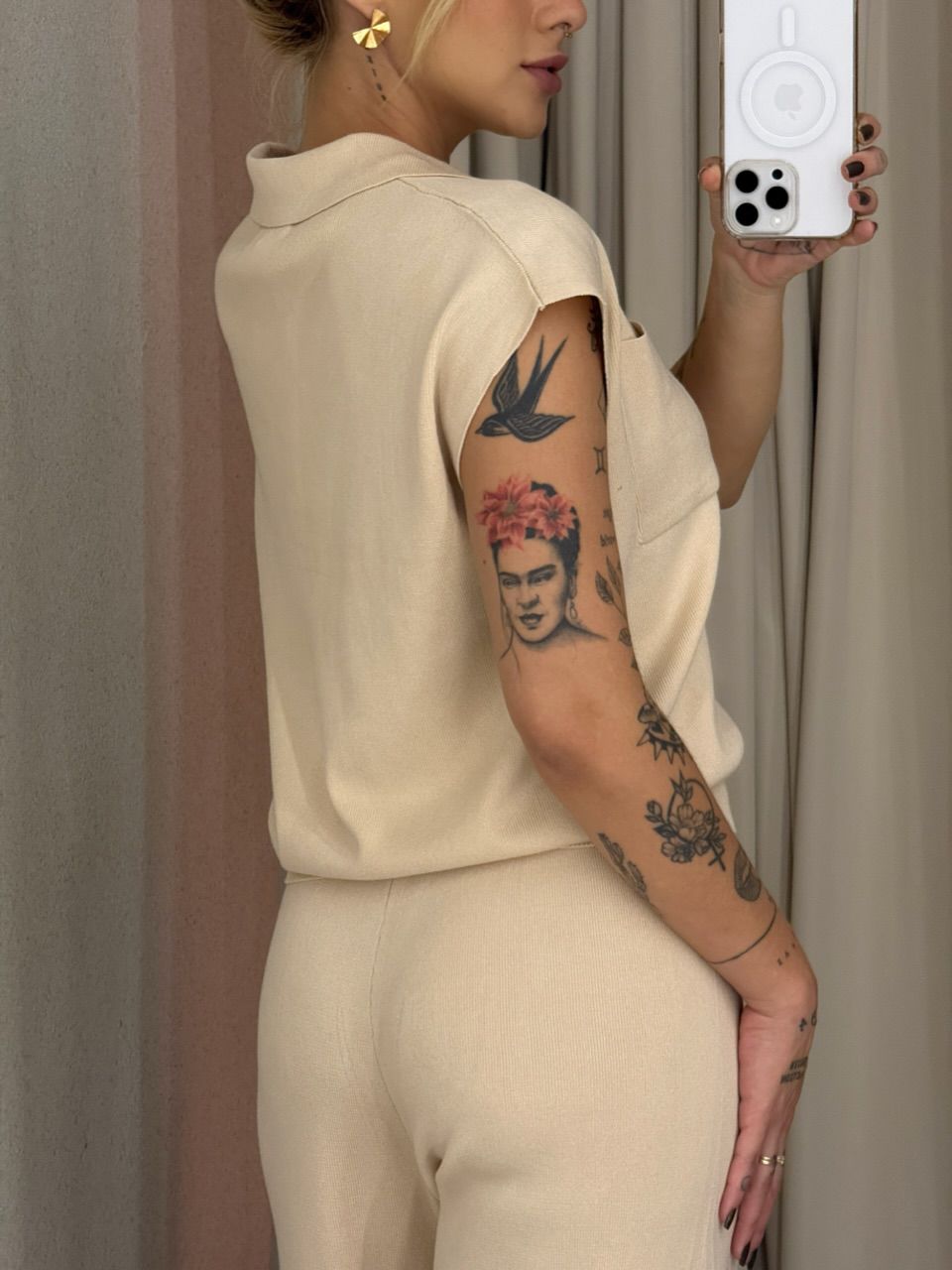 CONJUNTO MARA CALÇA AREIA
