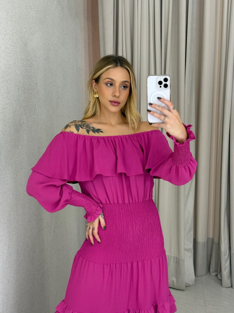 VESTIDO REGIANE LASTEX Pink