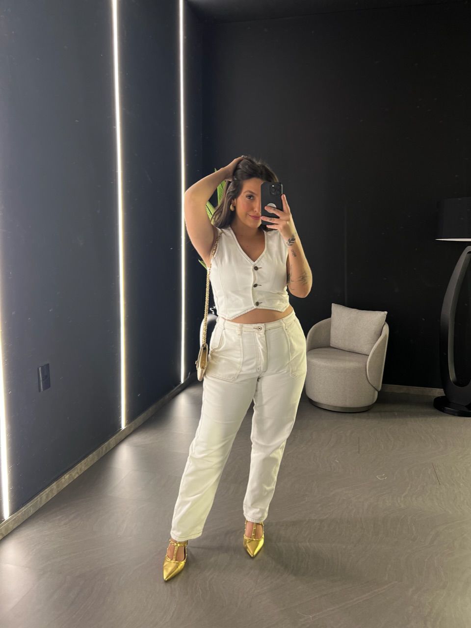 COLETE MIRELA JEANS CRU