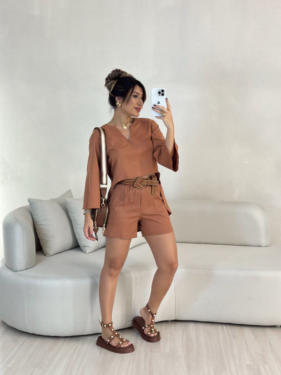 CONJUNTO RENATA BATA CAPUCCINO 